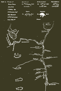 Carte de la rivière Rouge communiqué au compte Selkirk en 1817